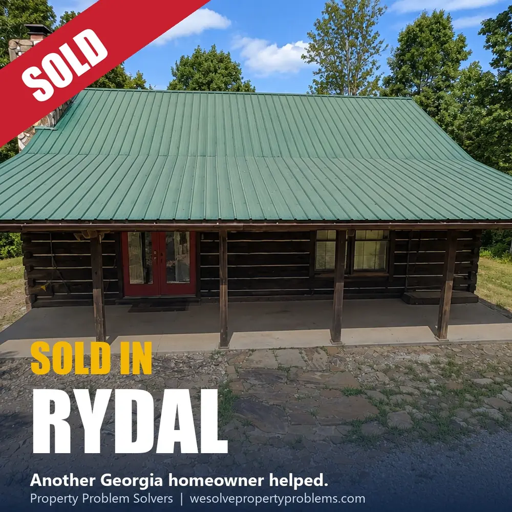 Log cabin in Rydal, Georgia sold as-is to Property Problem Solvers