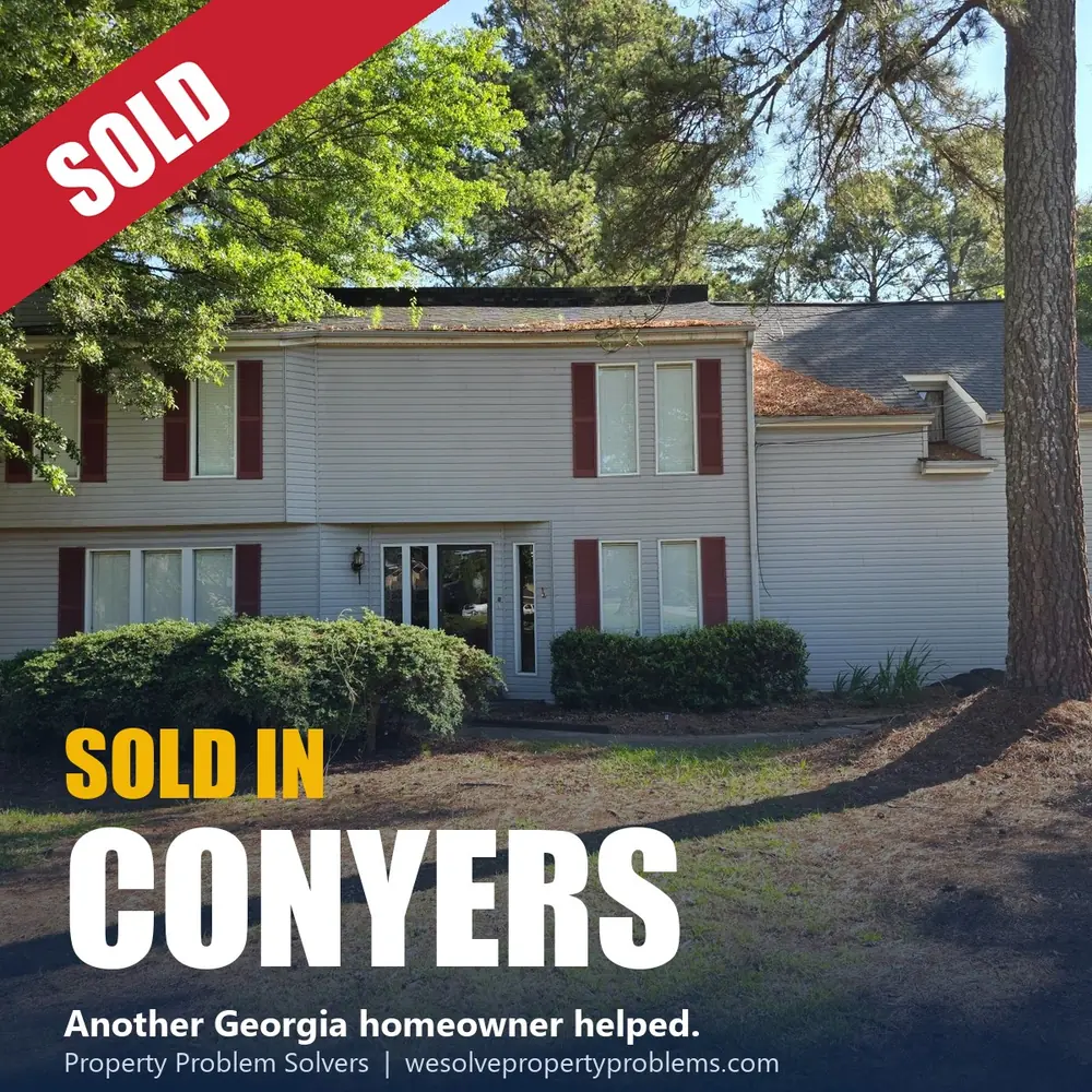 Two-story house in Conyers, Georgia sold as-is to Property Problem Solvers