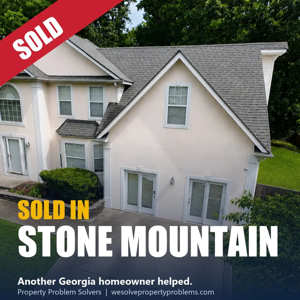 Vacant two-story house in Stone Mountain, Georgia sold as-is to Property Problem Solvers